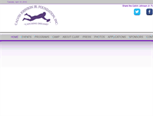 Tablet Screenshot of calvinjohnsonjrfoundation.org